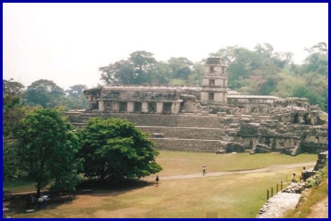Palace at Palenque, Yucatan Peninsula, Mexico May 2000